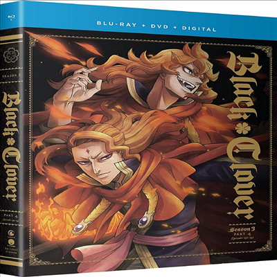 Black Clover: Season Three - Part Four ( Ŭι:  3 - Ʈ 4)(ѱ۹ڸ)(Blu-ray + DVD)