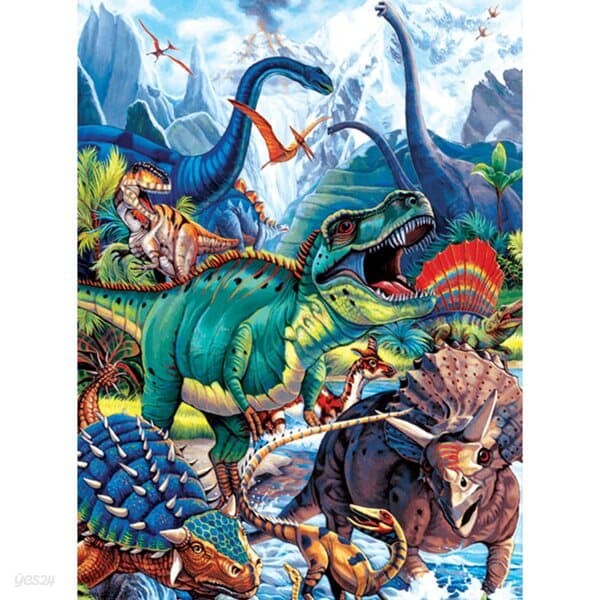 150피스 직소퍼즐 - 공룡들의 세계