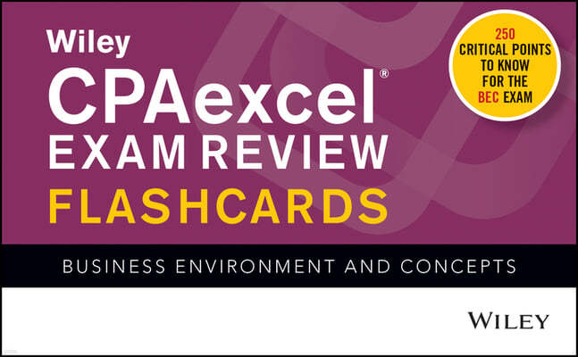 Wiley's CPA Jan 2022 Flashcards: Business Environment and Concepts