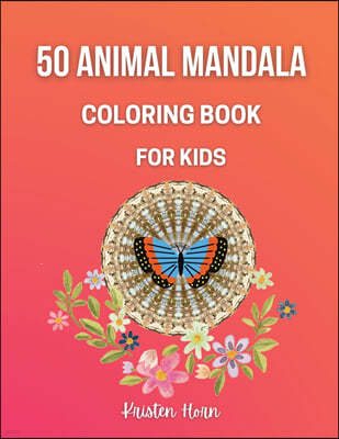 50 Animal Mandala Coloring Book For Kids