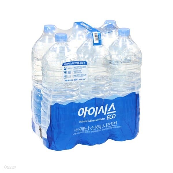 롯데 아이시스 ECO 무라벨 2L 12병 생수