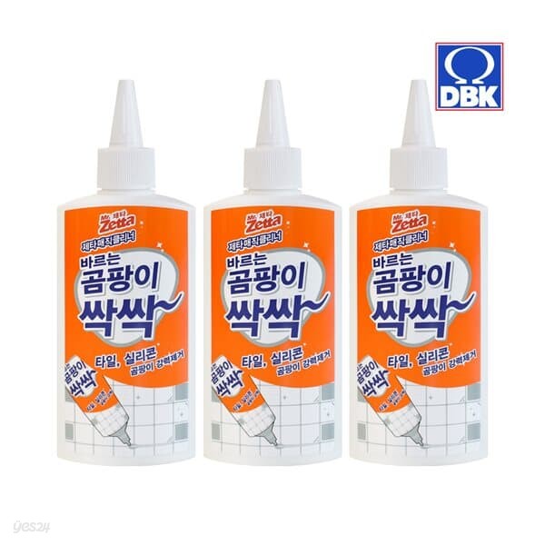 [제타]바르는 강력 타일/실리콘 곰팡이 제거제 200ml 3개