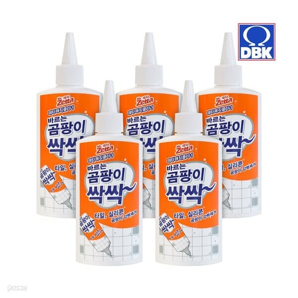 [제타]바르는 강력 타일/실리콘 곰팡이 제거제 200ml 5개