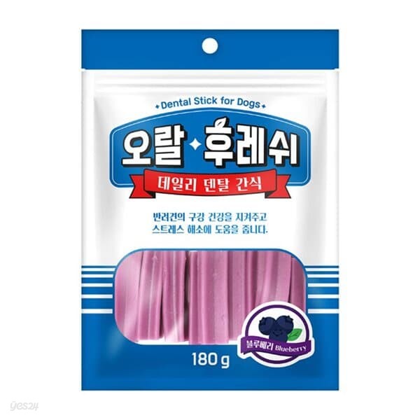 Dr.Sheem 오랄후레쉬 블루베리 덴탈껌 180g 단품