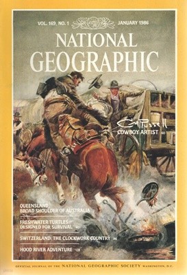 [수입] National Geographic Vol. 169, No. 1-6, Vol. 170, No. 1-6. 내셔널 지오그래픽 1986년 1월-12월 총12권