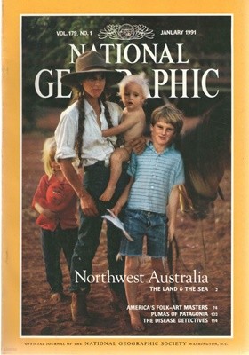 수입] National Geographic Vol. 179, No. 1-6, Vol. 180, No. 1-6. 내셔널 지오그래픽 1991년 1월-12월 총12권