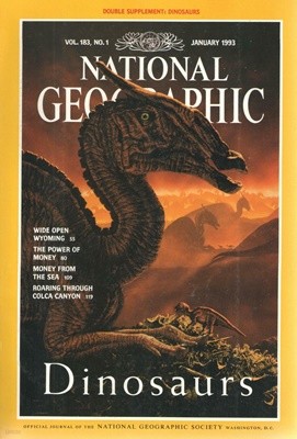 [수입] National Geographic Vol. 183, No. 1-6, Vol. 184, No. 1-6. 내셔널 지오그래픽 1993년 1월-12월 총12권