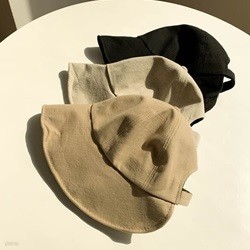 린넨 벨크로 보넷 벙거지 모자 3color