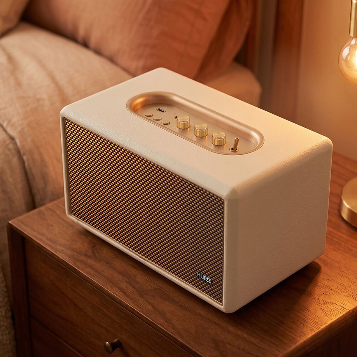 휴라이즈 HR-T5 NEWTRO 프리미엄 블루투스 스피커 60W 거실 카페 매장 레트로 인테리어 고음질스피커 USB AUX