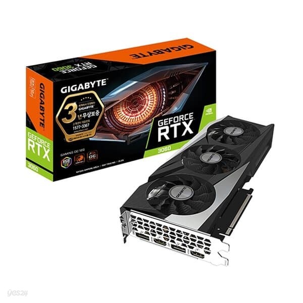 GIGABYTE RTX 3060 Gaming OC V2 D6 12GB 제이씨현