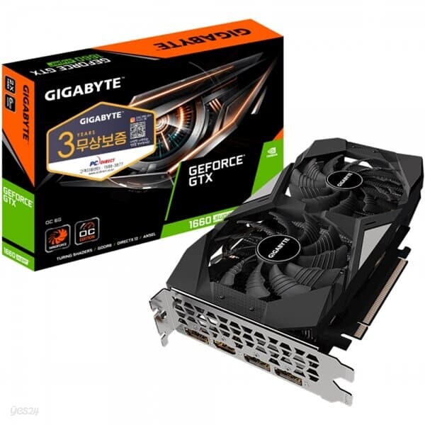 GIGABYTE 지포스 GTX 1660 SUPER UDV OC D6 6GB 피씨