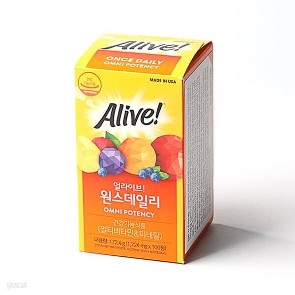 [글로벌푸드][코스트코]얼라이브 원스 데일리 멀티비타민 (1745mg x 100정)