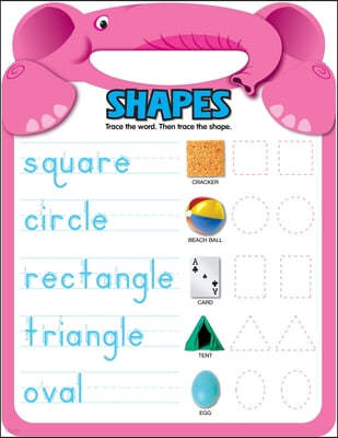 Shapes Shaped Write and Erase Board
