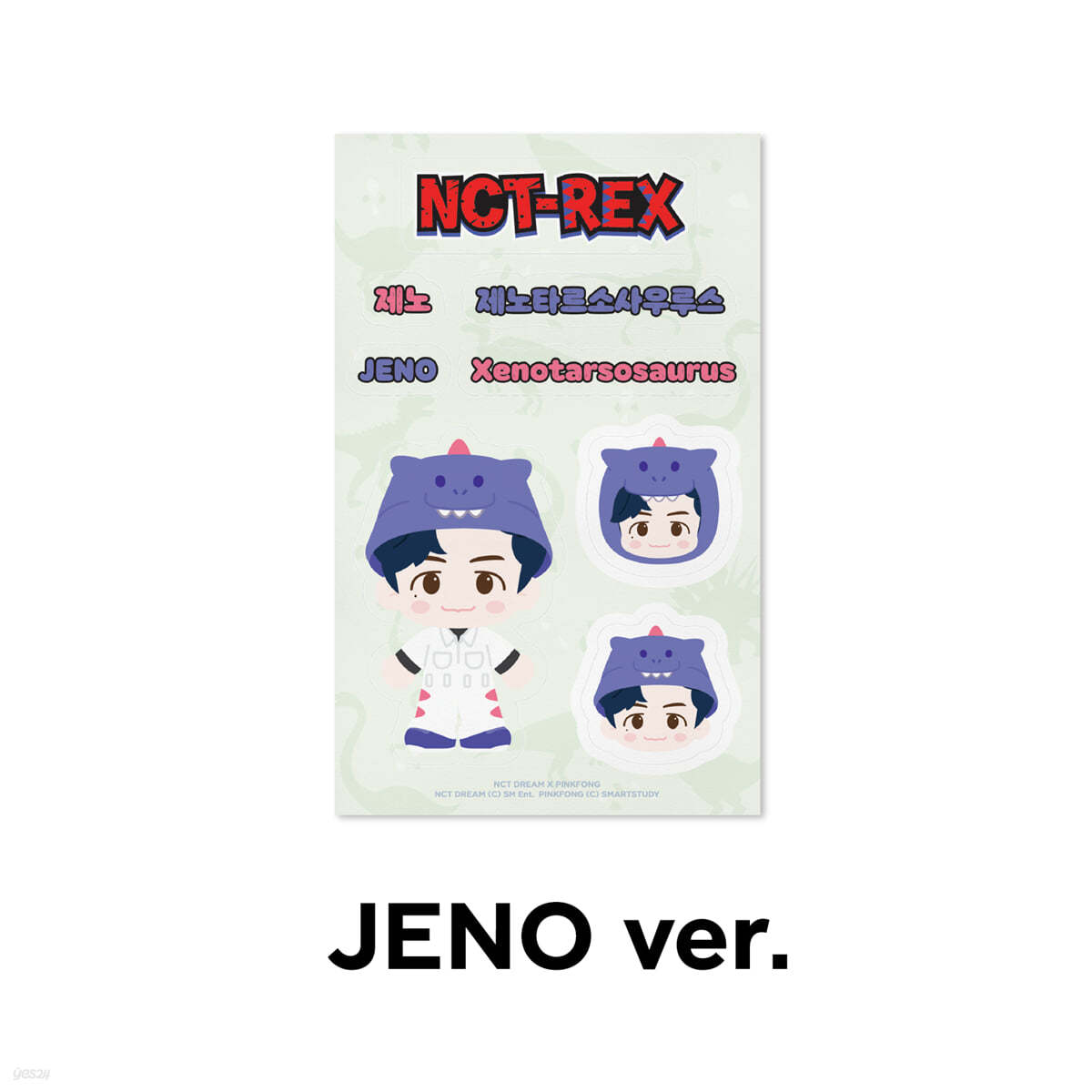 [JENO] REMOVABLE LUGGAGE STICKER - NCT DREAM X PINKFONG 