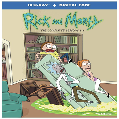 Rick And Morty: The Complete Seasons 1-4 (  Ƽ:  1-4)(ѱ۹ڸ)(Blu-ray)