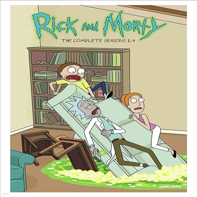 Rick And Morty: The Complete Seasons 1-4 (  Ƽ:  1-4)(ڵ1)(ѱ۹ڸ)(DVD)