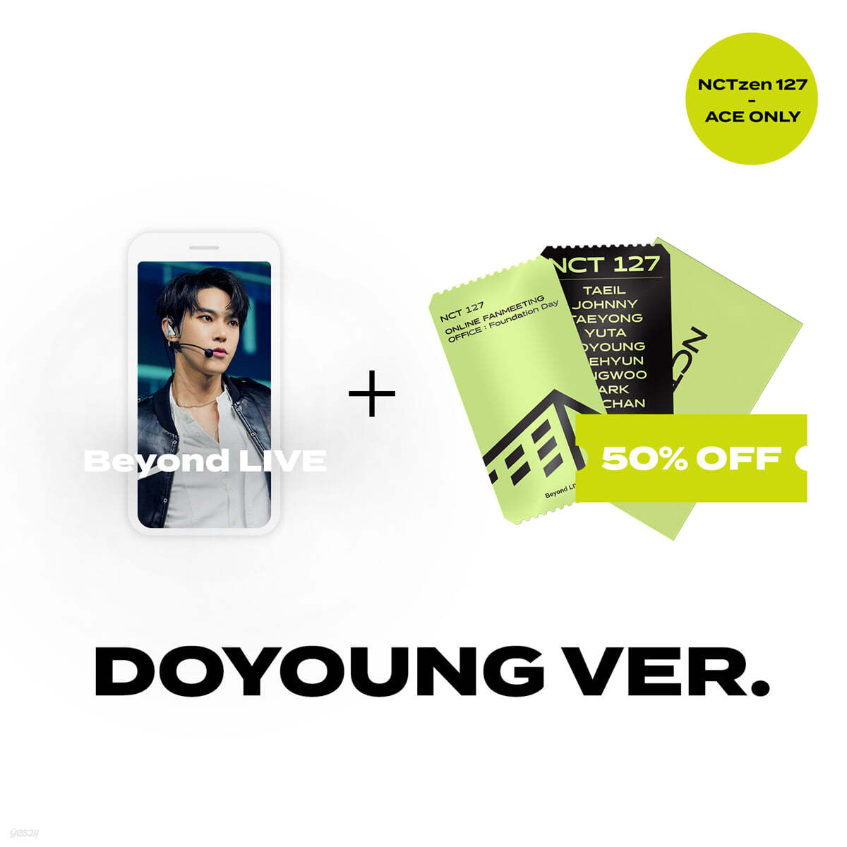 [NCTzen 127 ACE ONLY] [DOYOUNG] Beyond LIVE 관람권 + SPECIAL AR TICKET SET Beyond LIVE - NCT 127 ONLINE FANMEETING &#39;OFFICE : Foundation Day&#39;