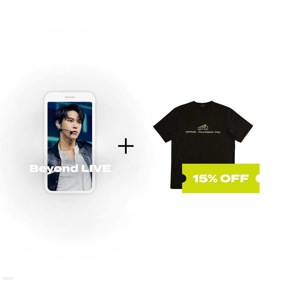Beyond LIVE 관람권 + T-SHIRT Beyond LIVE - NCT 127 ONLINE FANMEETING &#39;OFFICE : Foundation Day&#39;