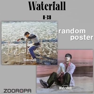 [새상품/1포스터] 비아이 B I 1집 WATERFALL FULL ALBUM (브로마이드1장+지관통)