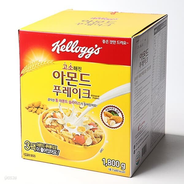 [켈로그]아몬드 푸레이크 600g x 3팩