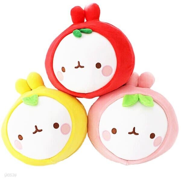 [몰랑] 동글동글 귀여운 몰랑이 과일 얼굴 3종 25cm
