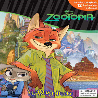 [스크래치 특가] DISNEY ZOOTOPIA MY BUSY BOOK (with 피규어)