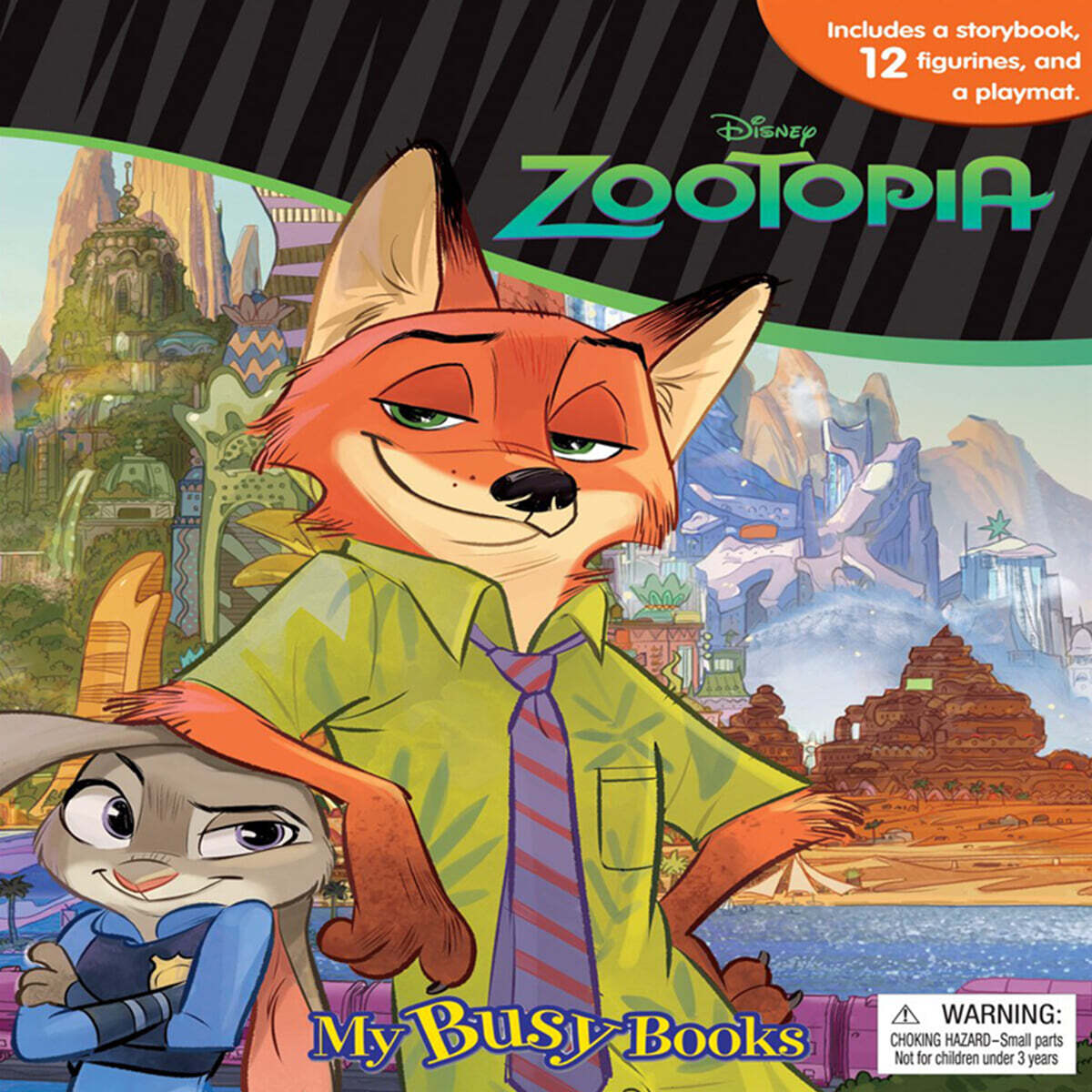 [스크래치 특가] DISNEY ZOOTOPIA MY BUSY BOOK (with 피규어)