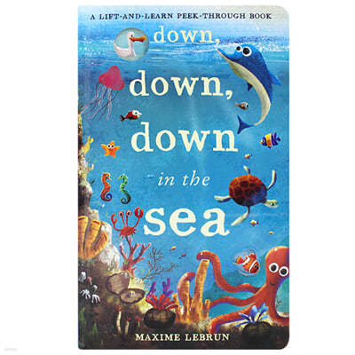 [ũġ Ư] A Lift-and-Learn Peek-Through Book : Down, Down, Down in the Sea