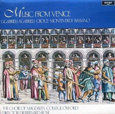 [수입][LP] The Choir Of Magdalen College, Oxford, Dr. Bernard Rose - Music From Venice