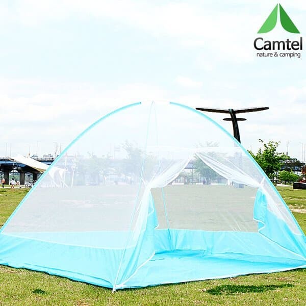 고급형 원터치 9~10인용 특특대형 모기장 텐트 생활방수 바닥면 도어지퍼 이동가방