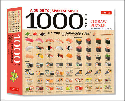 A Guide to Japanese Sushi - 1000 Piece Jigsaw Puzzle