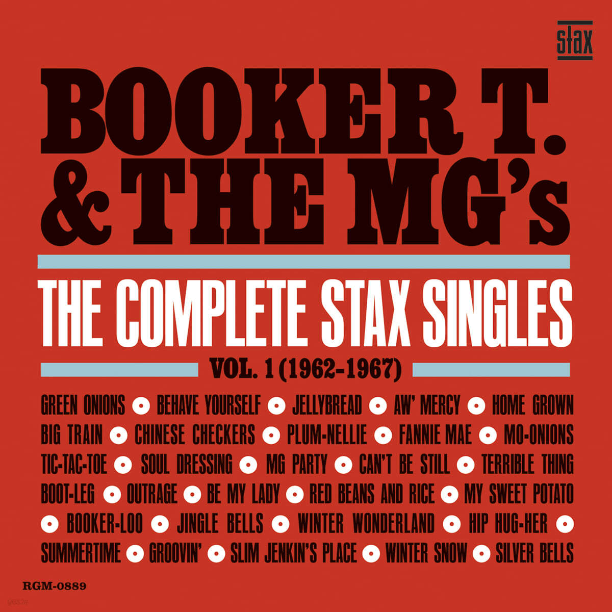Booker T. &amp; The MG&#39;s (부커티 앤 더 엠지스) - The Complete Stax Singles, Vol. 1 (1962-1967) [레드 컬러 2LP] 