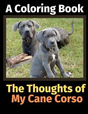 The Thoughts of My Cane Corso: A Coloring Book