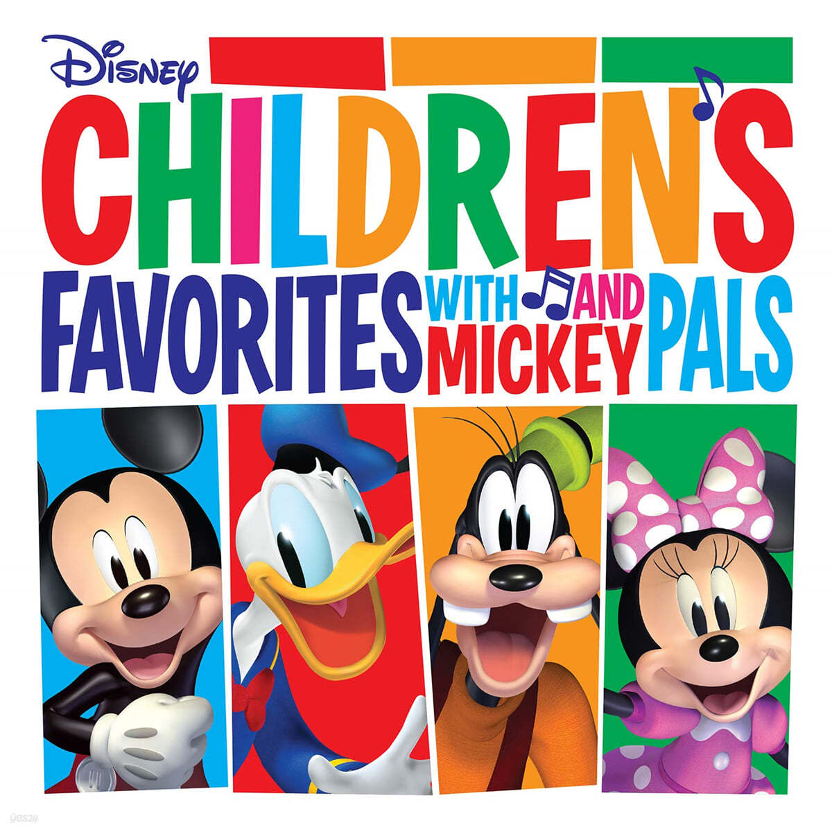 아이들이 좋아하는 디즈니 음악 모음 (Children&#39;s Favorites With Mickey And Pals) [레드 컬러 LP] 
