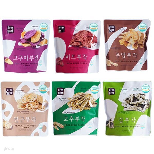 [속초명물] 바삭바삭 부각(고추+우엉+고구마+비트+김+연근)x각30g