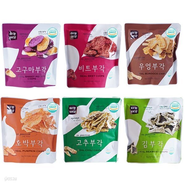 [속초명물] 바삭바삭 부각(호박+고추+우엉+고구마+비트+김)x각30g