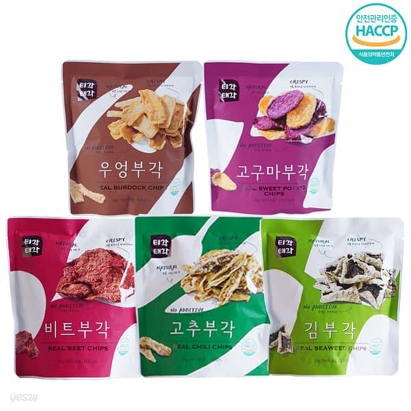 [속초명물] 바삭바삭 부각(고추+우엉+고구마+비트+김)x각30g