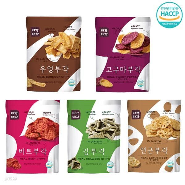 [속초명물] 바삭바삭 부각(우엉+고구마+비트+김+연근)x각60g