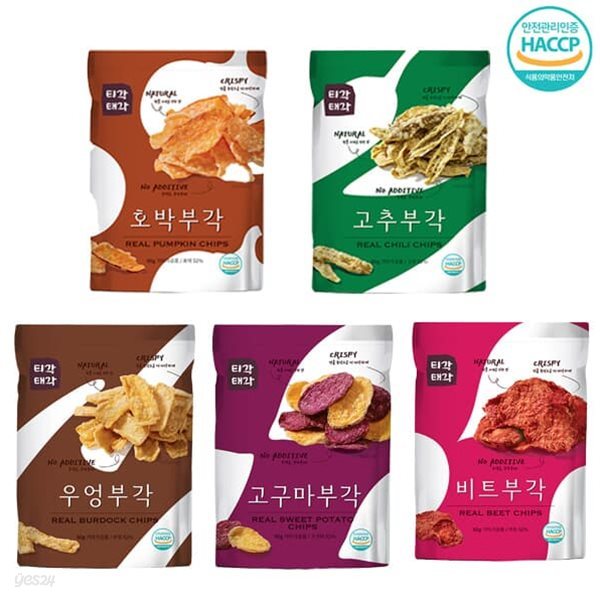 [속초명물] 바삭바삭 부각(호박+고추+우엉+고구마+비트)x각60g