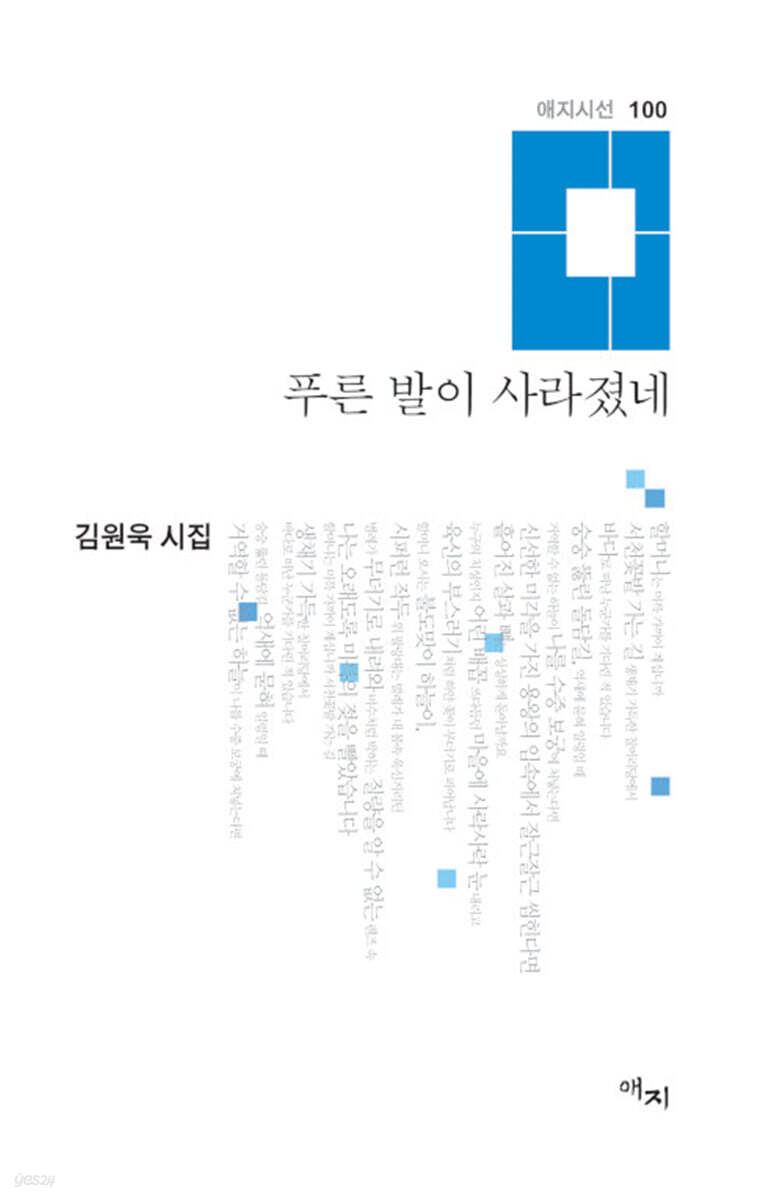 푸른 발이 사라졌네