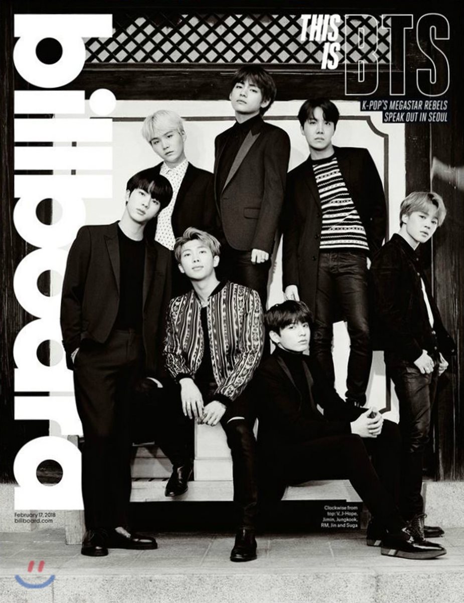 Billboard (주간) : 2018년 02월 17일 : 빌보드 BTS (방탄소년단) 단체 커버