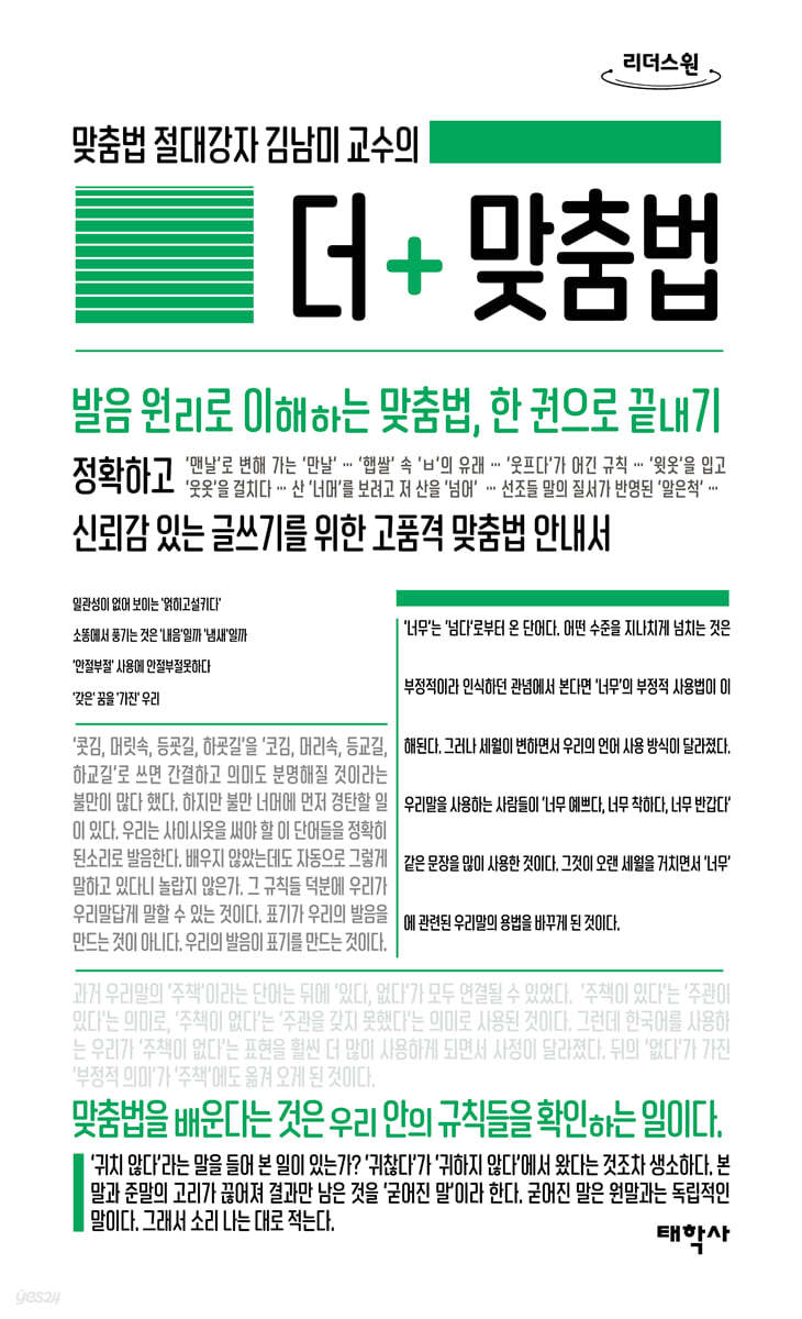 더 맞춤법 (큰글씨책)