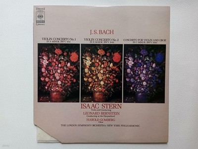 LP(수입) 바흐: 바이올린 협주곡 1~2번, 오보에와 바이올린을 위한 협주곡 - 아이작 스턴