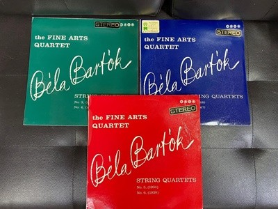 [LP] Fine Arts Quartet - Bartok Complete String Quartets 3Lps [U.K반]