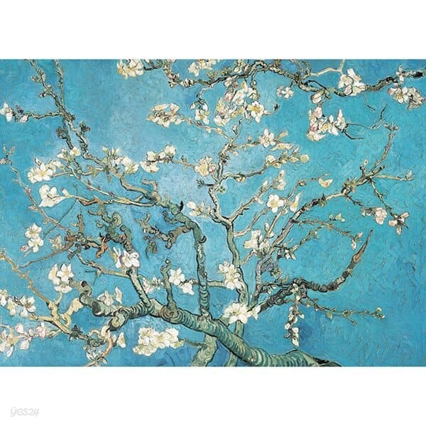 1000피스 직소퍼즐 - 꽃이 핀 아몬드 나무 (목재)