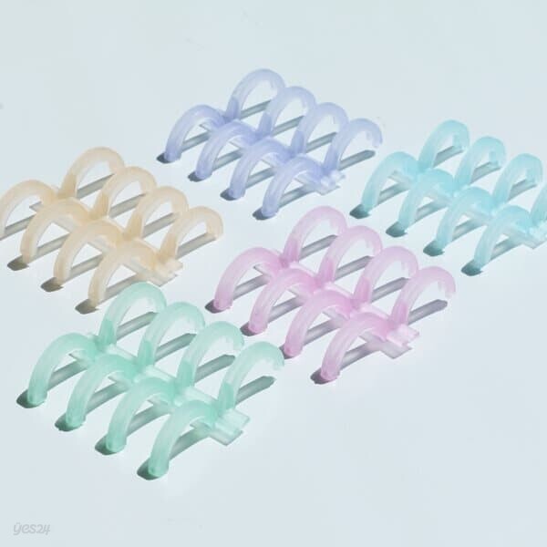 파스텔 4공 6공 루즈링 5color [갓샵 셀프 떡메 제본 클릭 바인더링 칼 타공 루즈리프 플라스틱 링]