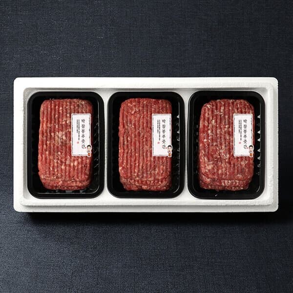 [9/9(수)순차출고][박참봉푸줏간]한우 떡갈비 선물세트 2호 1.08kg (360g x 3팩)