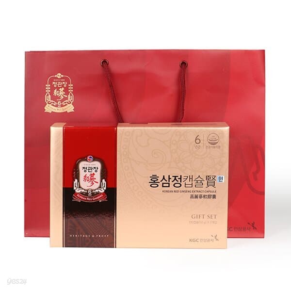 [9/9(수)순차출고]정관장 홍삼정캡슐 100캡슐(50g) x 2개입 / 쇼핑백