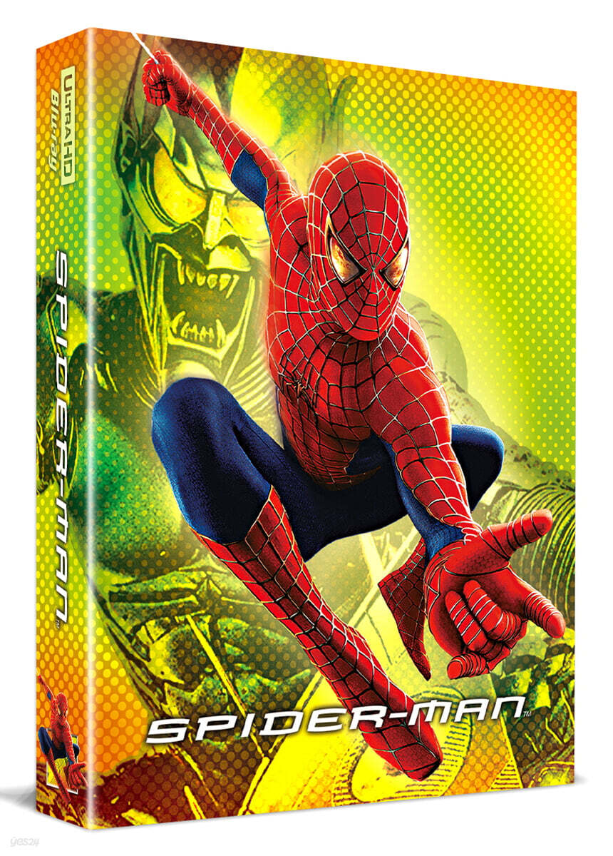 스파이더맨 (2Disc 4K UHD + BD 렌티큘러 스틸북 한정판) : 블루레이