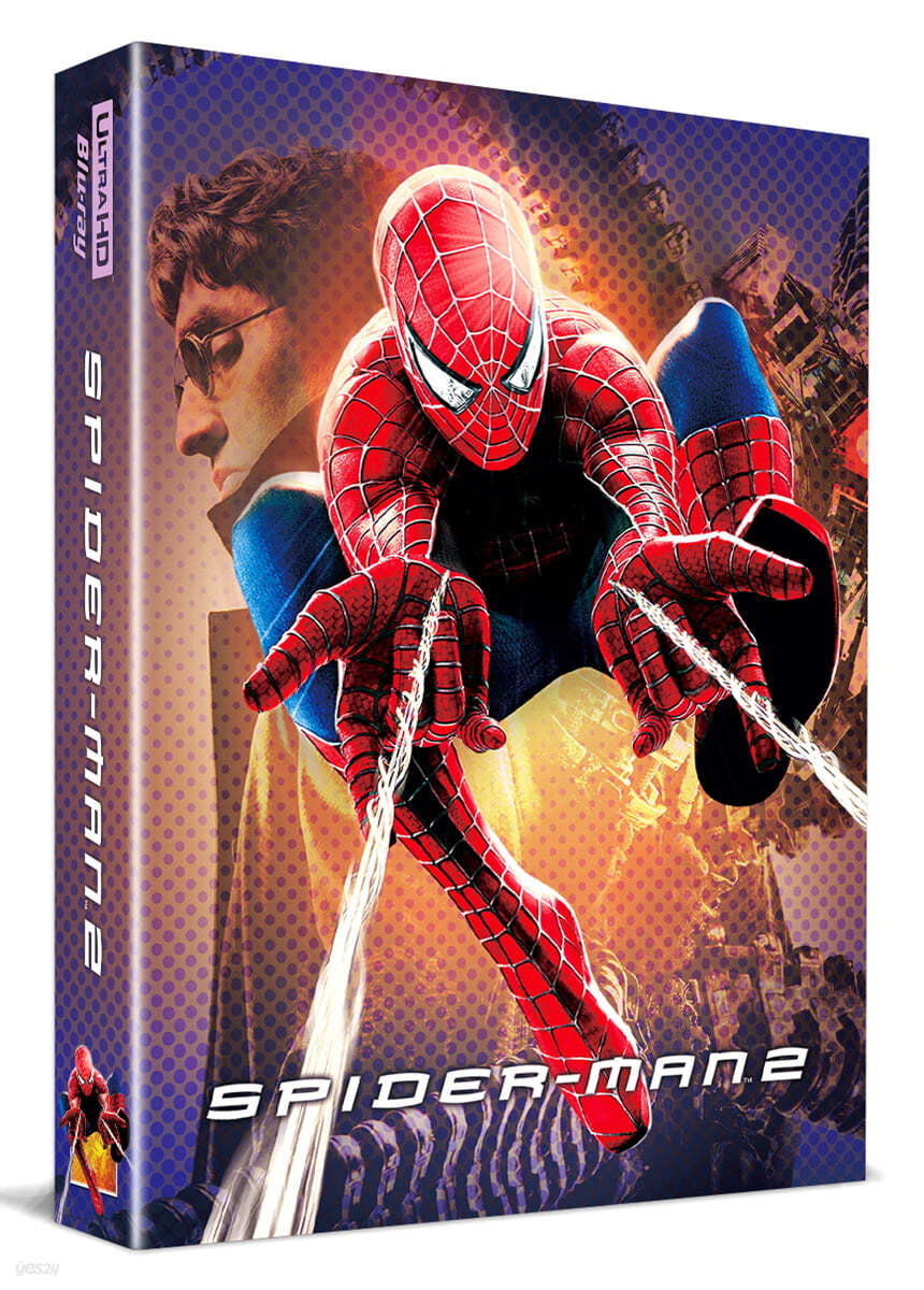 스파이더맨 2 (2Disc 4K UHD + BD 렌티큘러 스틸북 한정판) : 블루레이
